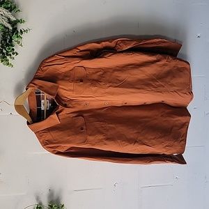 MOCOTONO Men's Heavyweight Canvas Flannel Lined Shirt Jacket Size XL